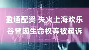 盈通配资 失火上海欢乐谷曾因生命权等被起诉